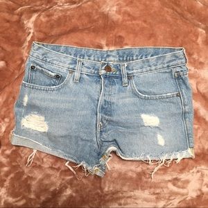 UO BDG light washed Jean shorts